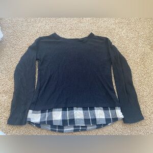 Girls black tunic. Size large 10/12